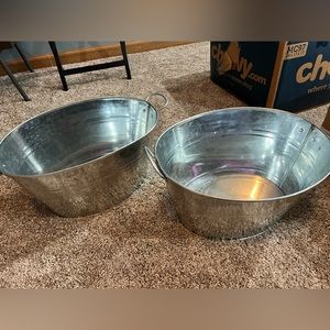 Silver Decorative Bins